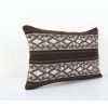 Ethnic Goat Hair Lumbar Kilim Pillow Cover from Anatolian | Sham in Linens & Bedding by Vintage Pillows Store. Item composed of cotton