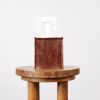 Bison Leather Single Tissue Box Cover | Decorative Box in Decorative Objects by Vantage Design
