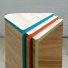 Colorful Stacking Side Table: Modern Wooden Plant Stand Stool | Chairs by Spacecraft Furnishing