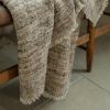 Natural Wild Silk Blanket 53x99 | Throw in Linens & Bedding by Vantage Design