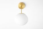 Glass Pendant Light - Brass Light Fixture - Model No. 2901 | Pendants by Peared Creation. Item composed of brass and glass