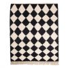 Checkered Beni ourain rug, Black and white Moroccan rug | Rugs by Benicarpets