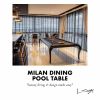 Milan Dining Pool Table | Dining Table in Tables by Lara Batista. Item made of wood