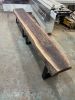 Solid Walnut Bench | Benches & Ottomans by Good Wood Brothers. Item made of walnut with metal works with mid century modern style