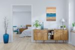 Transition Blue, 22"x32" | Wall Sculpture in Wall Hangings by Craig Forget. Item composed of oak wood compatible with mid century modern and contemporary style