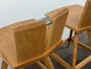 Solid Wood Swivel Bar Stool, Mid-Century Modern Counter Stool, USA made | Chairs by Marco Bogazzi