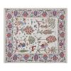 Vintage Lucent White Silk Human Pictorial Suzani Wall Decor, | Tablecloth in Linens & Bedding by Vintage Pillows Store