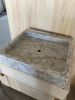 Hand Carved Calacatta Gold Marble Sink: Custom Vessel Basin | Water Fixtures by AEGEAN MARBLE ARTISAN ATELIER