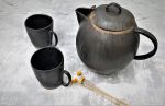 Ceramic Mug Set With Teapot | Serveware by YomYomceramic. Item composed of ceramic