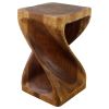 Haussmann® Original Wood Twist Stool 14 X 14 X 23 | Chairs by Haussmann®