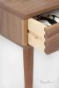 Mid Century Nightstand Bedside Table with Drawer | Storage by Manuel Barrera Habitables. Item composed of walnut