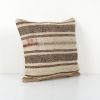 Organic Striped Turkish Kilim Pillow, Bohemian Kilim Pillow, | Cushion in Pillows by Vintage Pillows Store
