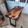 Walnut Epoxy desk Custom Epoxy Resin Table | Dining Table in Tables by Ironscustomwood. Item composed of walnut & metal