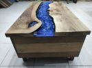 Epoxy Resin  Drawer Table, Luxury Sitting Groups | Dining Table in Tables by LuxuryEpoxyFurniture. Item composed of wood and synthetic