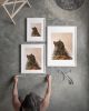 Squirrel with Bagel Art Print, Quirky Animal Wall, Giclée Fine Art Paper | Prints by The Ugly Cat Studio