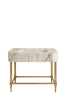 Custom Calacatta Gold Marble Sink Vanity with Brass Legs | Work by Vero Marble