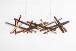 Infinity M Lux | Chandeliers by Next Level Lighting. Item composed of oak wood
