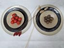 Beige Dark Brown and White Dinnerware Set | Plate in Dinnerware by YomYomceramic. Item made of ceramic