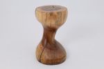 Sculptural Side Table, Stool, Solid Wood, Walnut, Contemporary Design | Tables by Logniture