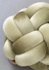 (M) Ivory Knot Ottoman | Benches & Ottomans by Knots Studio