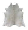 White Natural Cowhide Area Rug | Free Form Hide | Rugs by KAYMANTA | Luxury Rug Makers