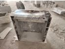 Calacatta Viola Marble Pedestal Sink, Customizable Natural Stone | Water Fixtures by AEGEAN MARBLE ARTISAN ATELIER
