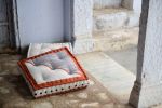 Bauhaus Floor Cushion (Reverse) | Pillows by CQC LA. Item composed of cotton