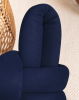 Indigo Blue Vegan Suede Knot Pillow | Pillows by Knots Studio. Item composed of fabric and synthetic