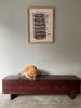 Razor Base Beam Bench Mahogany Color | Reclaimed Wood IN-STO | Benches & Ottomans by Alabama Sawyer. Item composed of wood