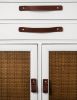 Walnut Leather Handle [Round End] | Pull in Hardware by Keyaiira | leather + fiber | Artist Studio in Santa Rosa. Item composed of leather