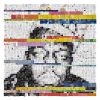 Biggie Smalls - Limited Edition of 20 - 110x110 | Collage in Paintings by Paola Bazz. Item composed of paper in contemporary or eclectic & maximalism style