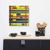 Canvas Print - City in Grids - Geometric Abstract Urban | Work by Eman's Gallery