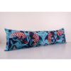 Fish Ikat Velvet Bedding Pillow, Silk Long Animal Lumbar Cus | Cushion in Pillows by Vintage Pillows Store