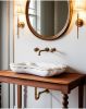 Classic-Midcentury Design Carrara Marble Sink | Water Fixtures by AYMARBLEDESIGN LLC