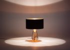 SERAFINA Lamp · Clear+Charcoal+Copper | Table Lamp in Lamps by LUMi Collection. Item made of copper with glass