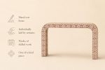 Terracotta Bone Inlay Waterfall Console Table, Boho Hallway Sofa Table | Tables by IKKAZA