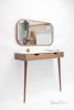 Console Hallway Table in Solid Wood and Marble Top | Console Table in Tables by Manuel Barrera Habitables. Item made of oak wood & marble
