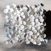 White-on-white sculpture on canvas, square canvas art | Wall Sculpture in Wall Hangings by Natasha Kanevski. Item composed of canvas in minimalism or contemporary style