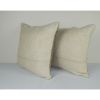 Set of 2 Pillow Covers, White Color Kilim Cushion | Sham in Linens & Bedding by Vintage Pillows Store. Item composed of cotton & fiber