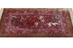Rug & Kilim’s Modern Classics Pictorial Rug in Red, Brown, Pink Tones | Area Rug in Rugs by Rug and Kilim
