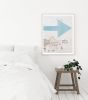 Minimalist wall art, "Arrow" urban photography print | Photography by PappasBland. Item composed of paper in minimalism or contemporary style