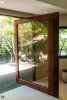 Walnut + Glass Pivot Door | Furniture by Simon Silver Designs