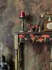 Hand -Painted Amanita Console Table: Rustic Forest Decor Acc | Tables by Birds and Gardens Inc