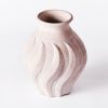 Swirl Vase White Large | Work by District Loom