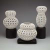 Cosette Pierced Tabletop Sculpture, Femme Collection | Vase in Vases & Vessels by Lynne Meade. Item made of stoneware