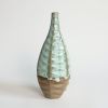 Bottle in Coral Green | Vase in Vases & Vessels by by Alejandra Design. Item composed of ceramic