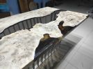 Poplar Tree, Smoke Epoxy Dining Table, River Kitchen Table | Tables by LuxuryEpoxyFurniture. Item composed of wood and synthetic