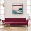 Rainbow Ridge - 40x40 Geometric Landscape | Shilo Ratner | Oil And Acrylic Painting in Paintings by Shilo Ratner