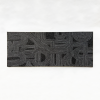 Table Runner Merino Wool 'Rake' Charcoal | Linens & Bedding by Lorraine Tuson