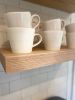 Handcrafted Solid White Oak Floating Shelves | Shelving in Storage by Good Wood Brothers. Item made of oak wood works with minimalism & contemporary style
